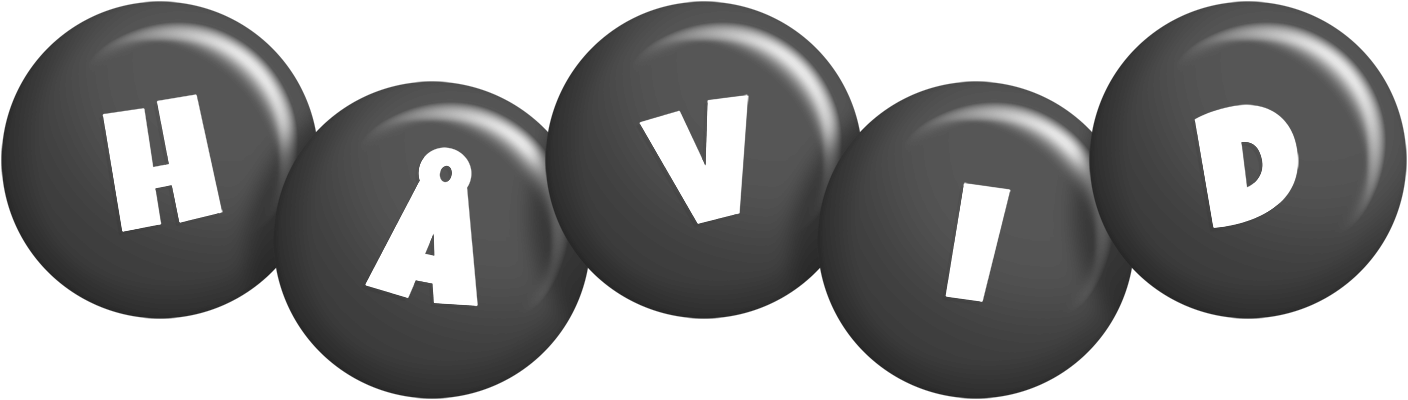 Håvid candy-black logo
