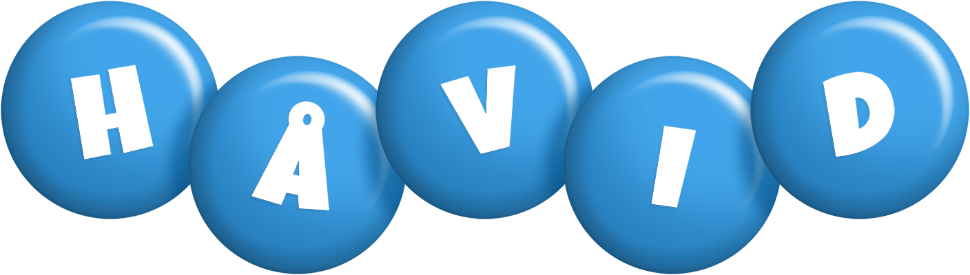 Håvid candy-blue logo