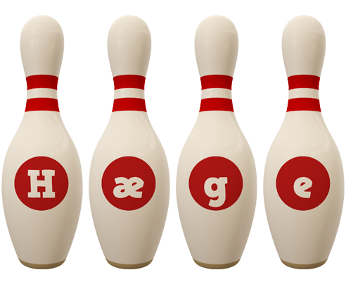 Hæge bowling-pin logo