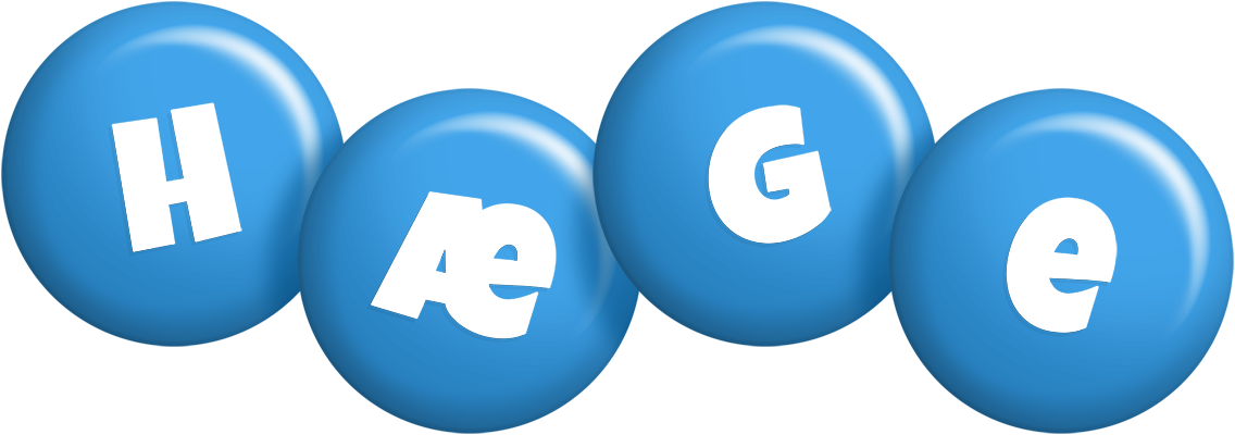 Hæge candy-blue logo
