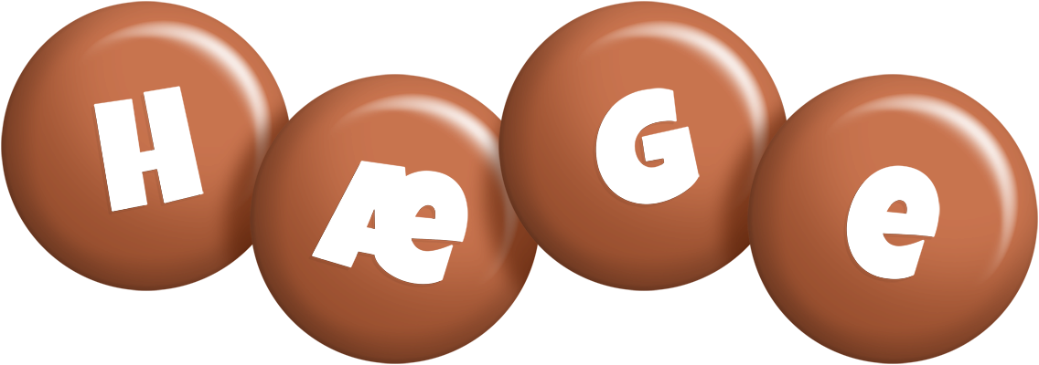 Hæge candy-brown logo