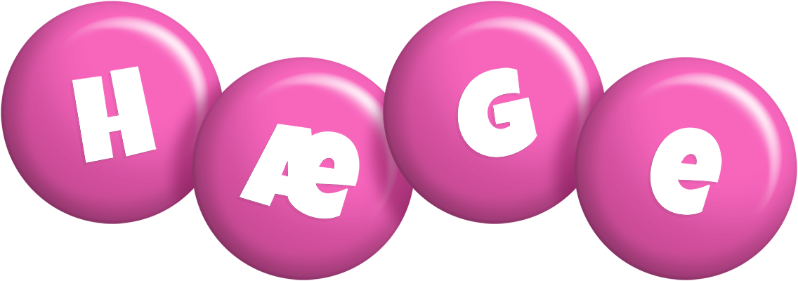 Hæge candy-pink logo