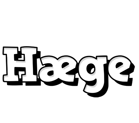 Hæge snowing logo