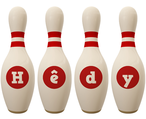 Hêdy bowling-pin logo
