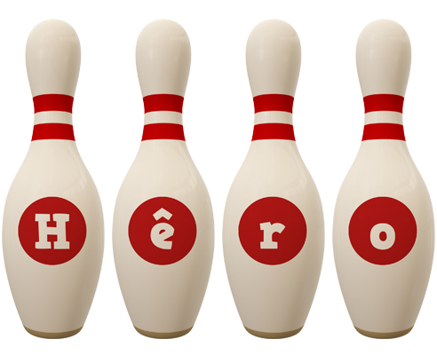 Hêro bowling-pin logo