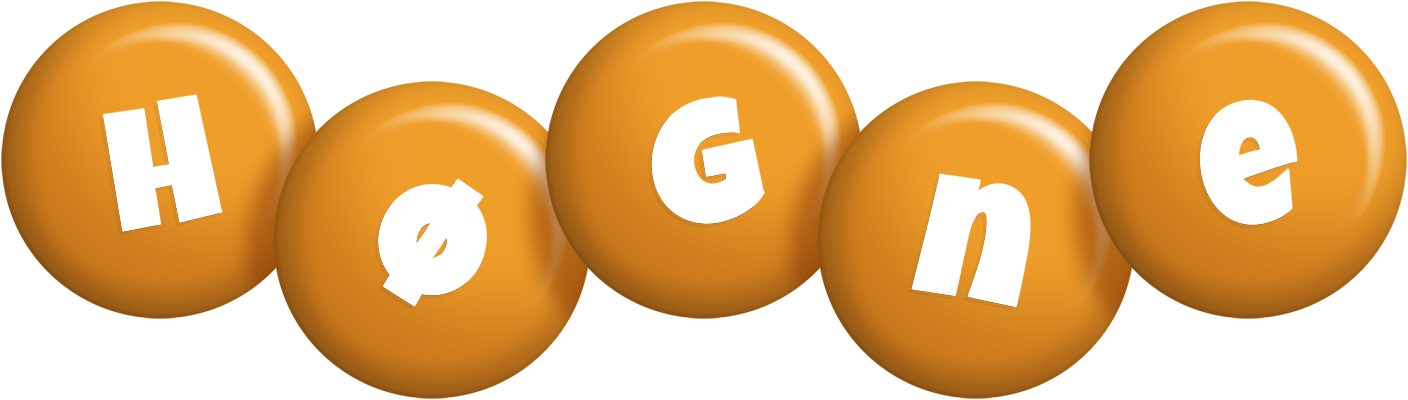 Høgne candy-orange logo