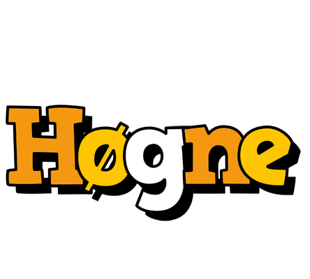 Høgne cartoon logo