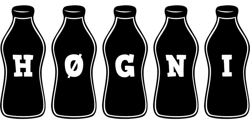 Høgni bottle logo