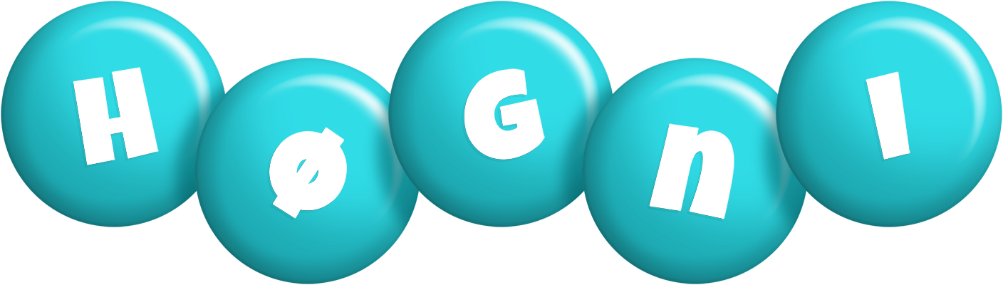 Høgni candy-azur logo