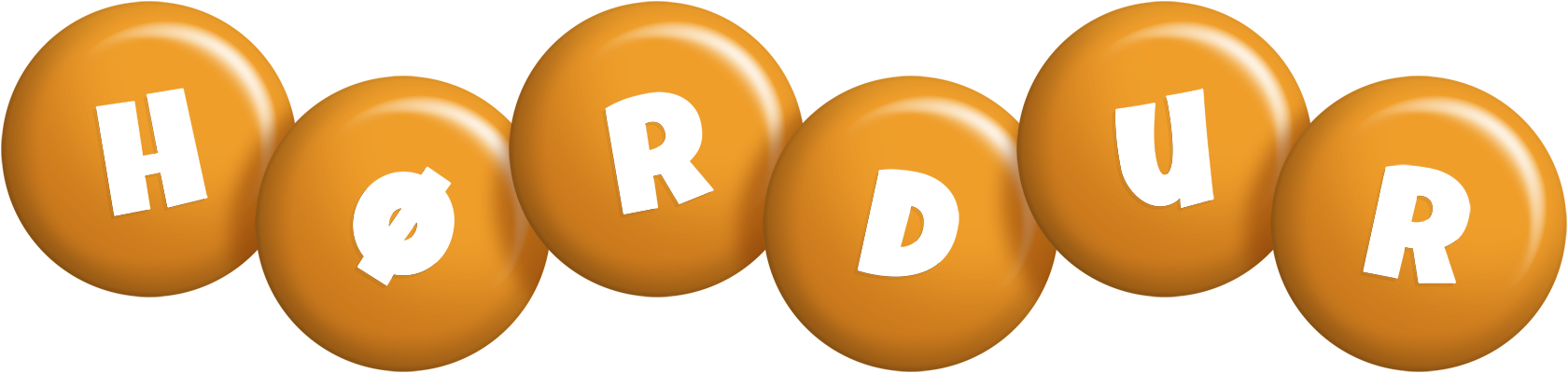 Hørdur candy-orange logo