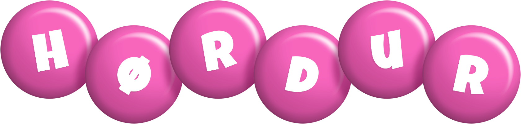 Hørdur candy-pink logo