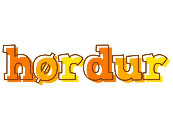 Hørdur desert logo