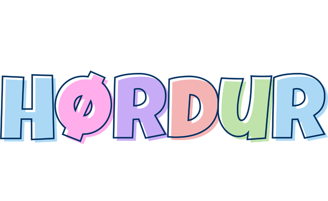 Hørdur pastel logo