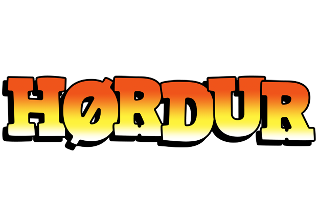 Hørdur sunset logo