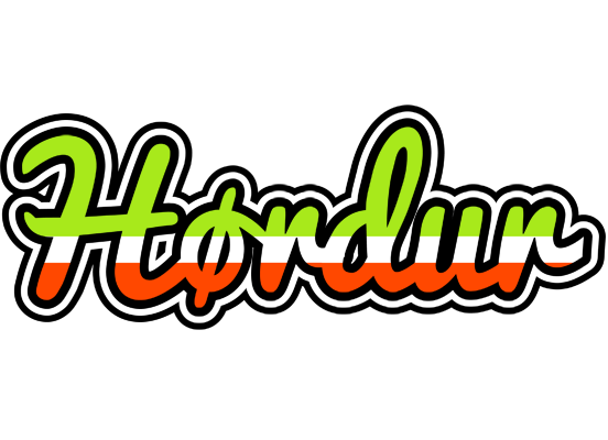 Hørdur superfun logo
