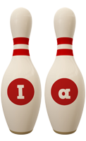 Ia bowling-pin logo