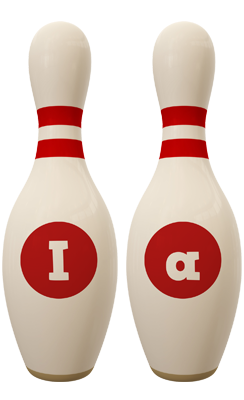 Ia bowling-pin logo