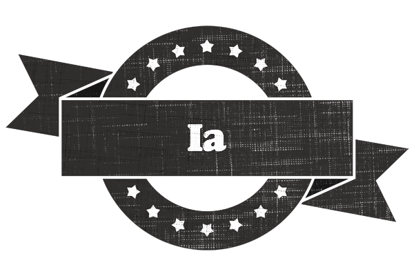 Ia grunge logo