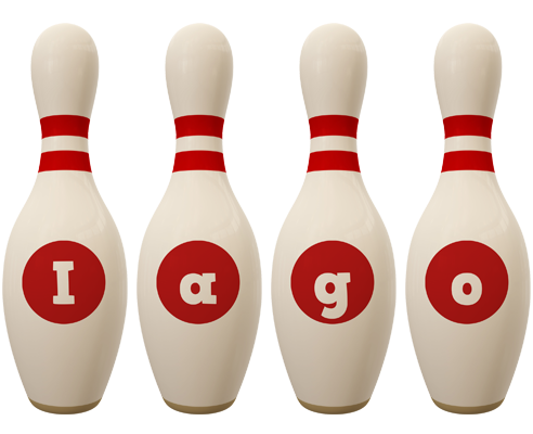 Iago bowling-pin logo