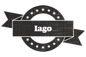 Iago grunge logo