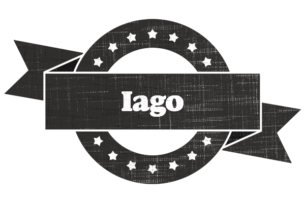 Iago grunge logo