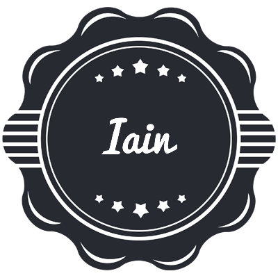 Iain badge logo