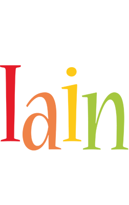Iain birthday logo