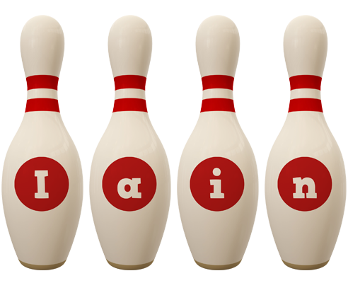 Iain bowling-pin logo