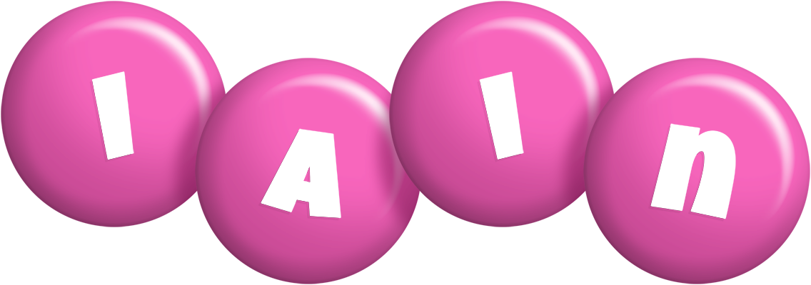 Iain candy-pink logo