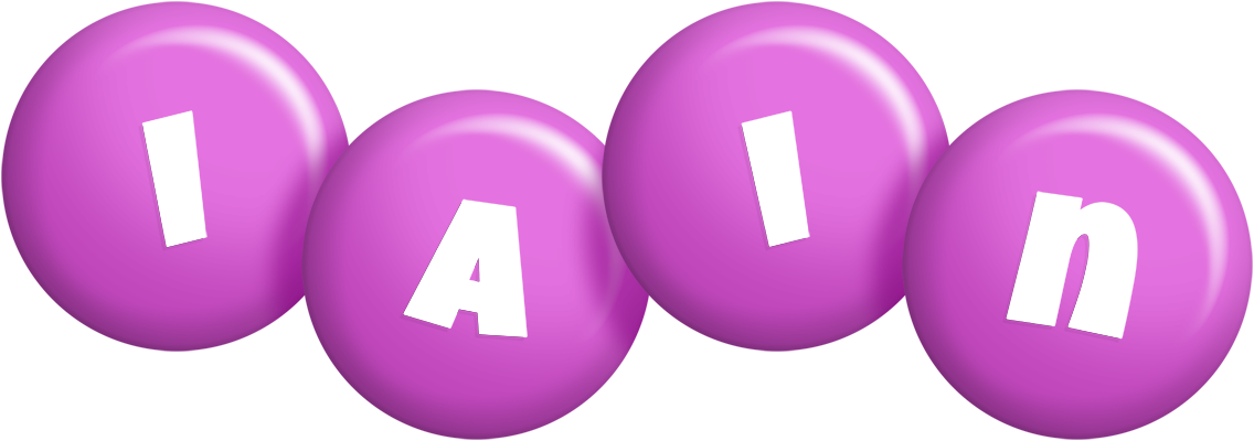 Iain candy-purple logo
