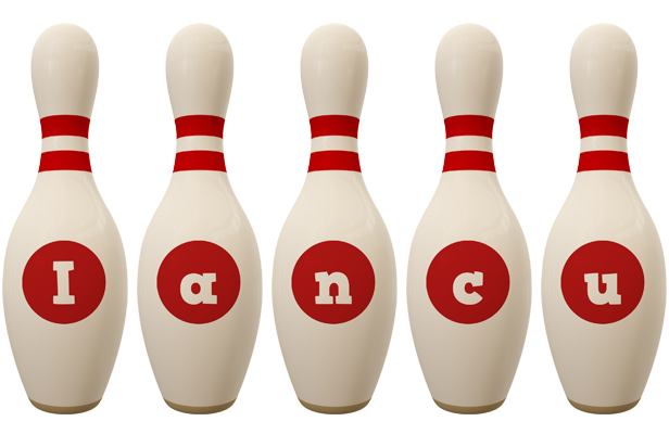 Iancu bowling-pin logo