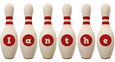 Ianthe bowling-pin logo