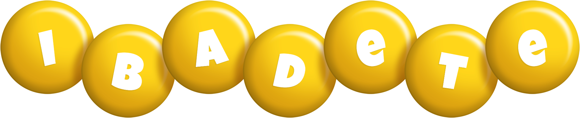 Ibadete candy-yellow logo