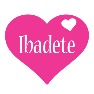 Ibadete love-heart logo