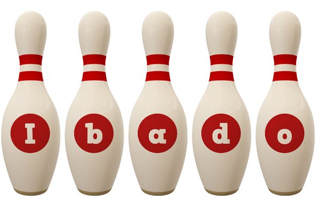 Ibado bowling-pin logo