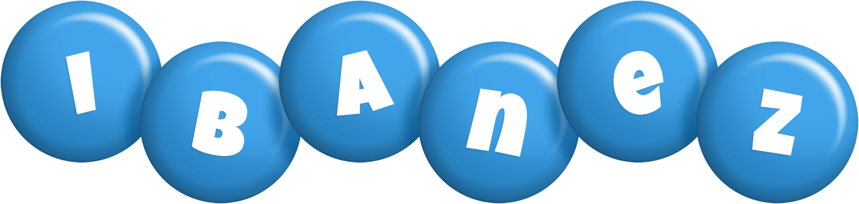 Ibanez candy-blue logo