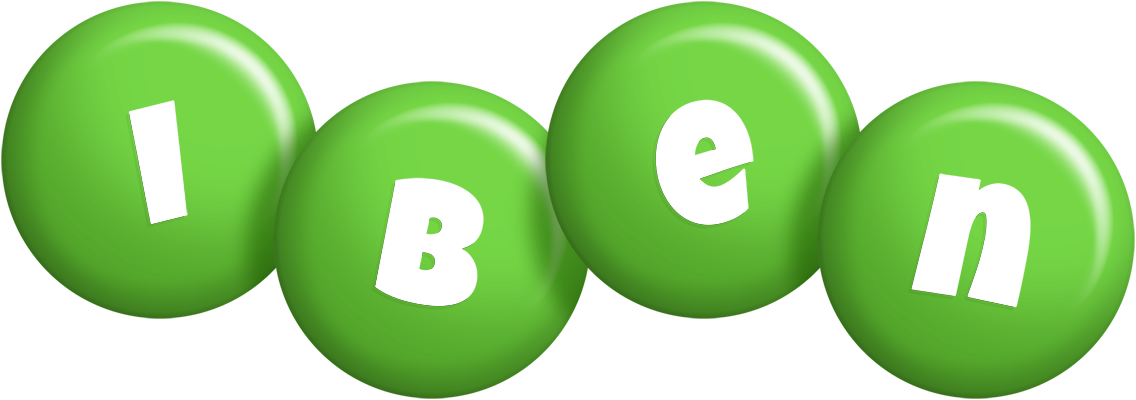 Iben candy-green logo
