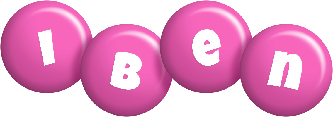 Iben candy-pink logo