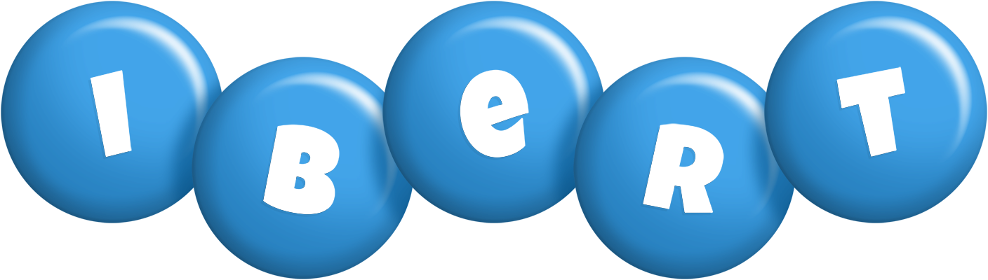 Ibert candy-blue logo