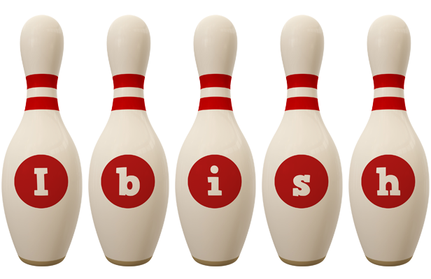 Ibish bowling-pin logo
