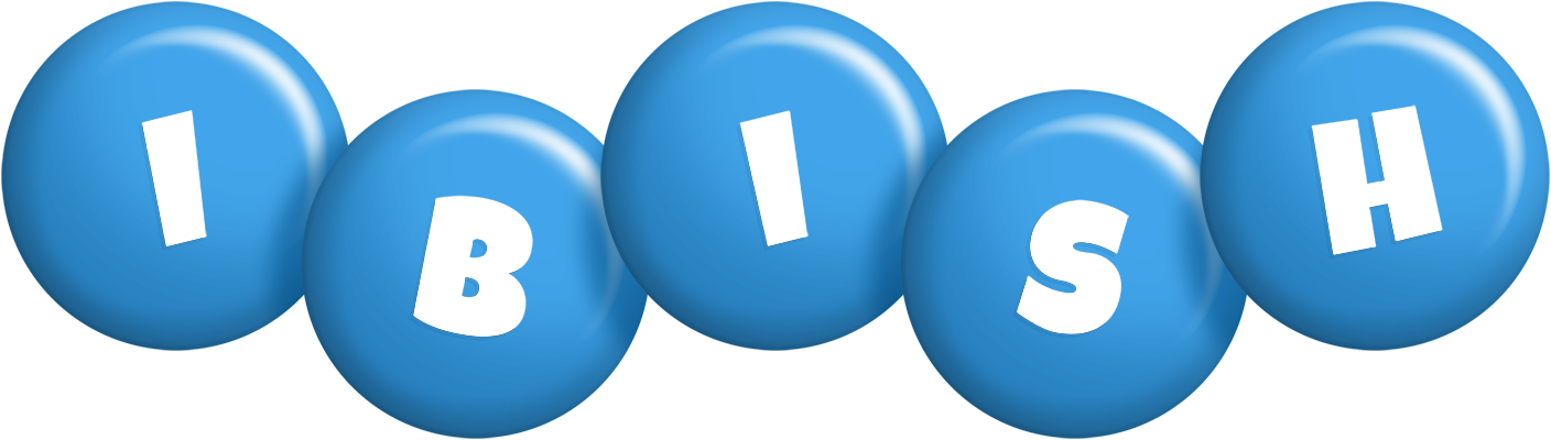 Ibish candy-blue logo