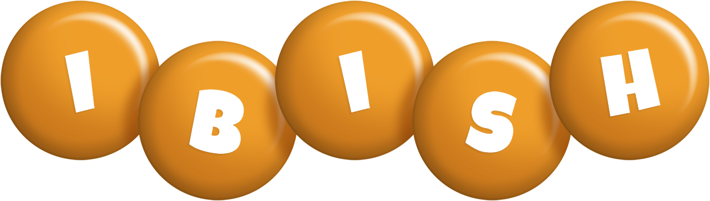 Ibish candy-orange logo