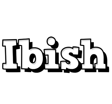 Ibish snowing logo