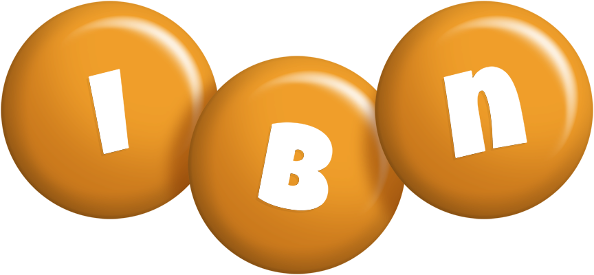 Ibn candy-orange logo