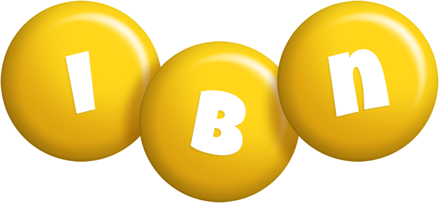 Ibn candy-yellow logo