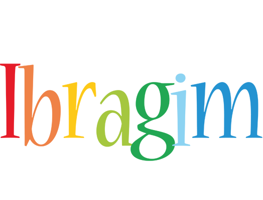 Ibragim birthday logo