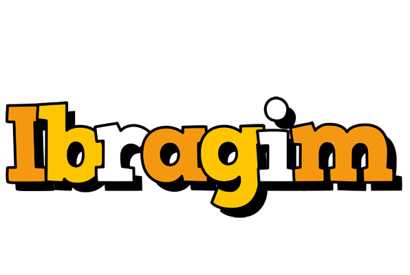 Ibragim cartoon logo