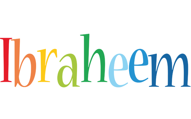 Ibraheem birthday logo