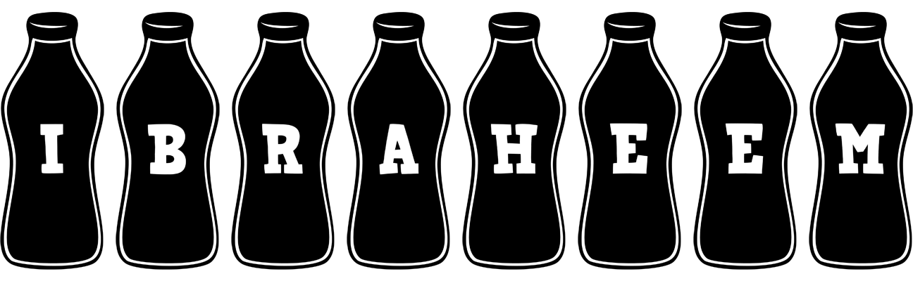 Ibraheem bottle logo