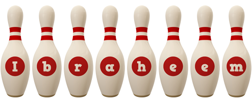 Ibraheem bowling-pin logo